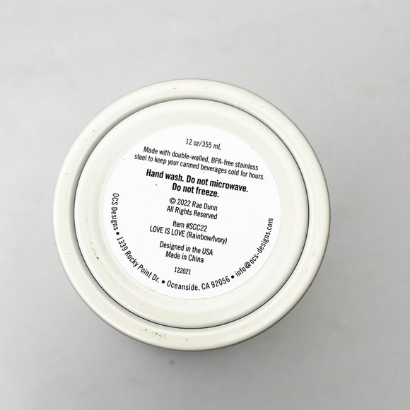 Rae Dunn “Love is Love” 12 oz. Slim Can Cooler - Picture 5 of 5